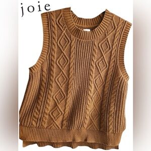 🩵Joie Mustard Knit Sweater Vest